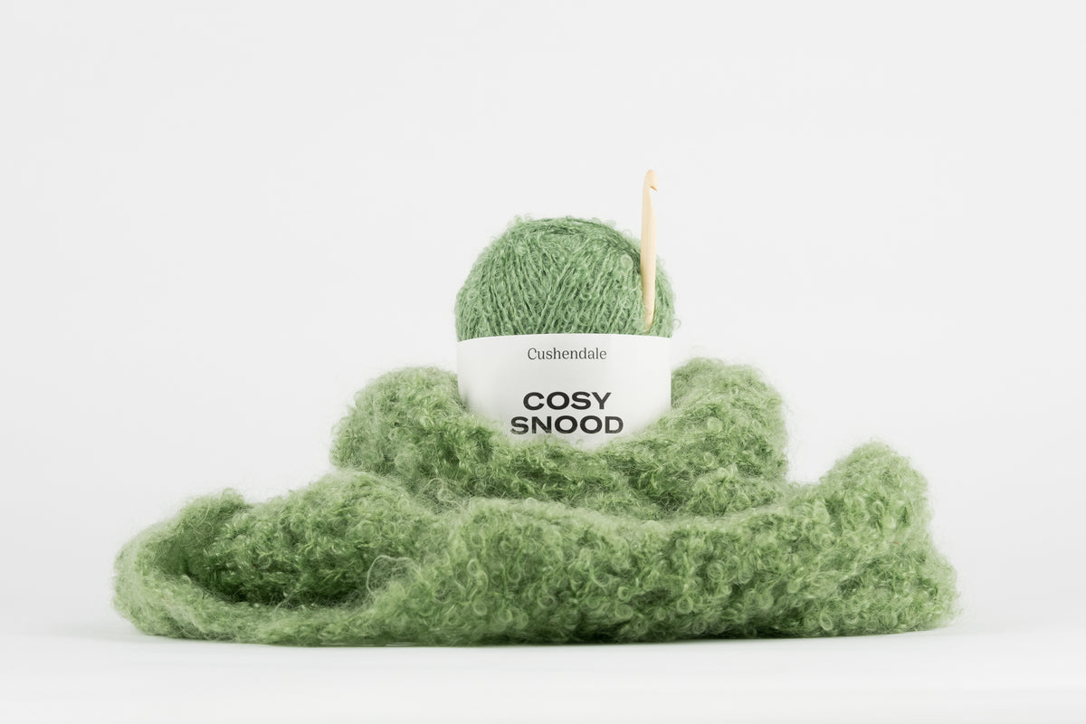 Mohair Snood Crochet Kit - Cushendale Woollen Mills