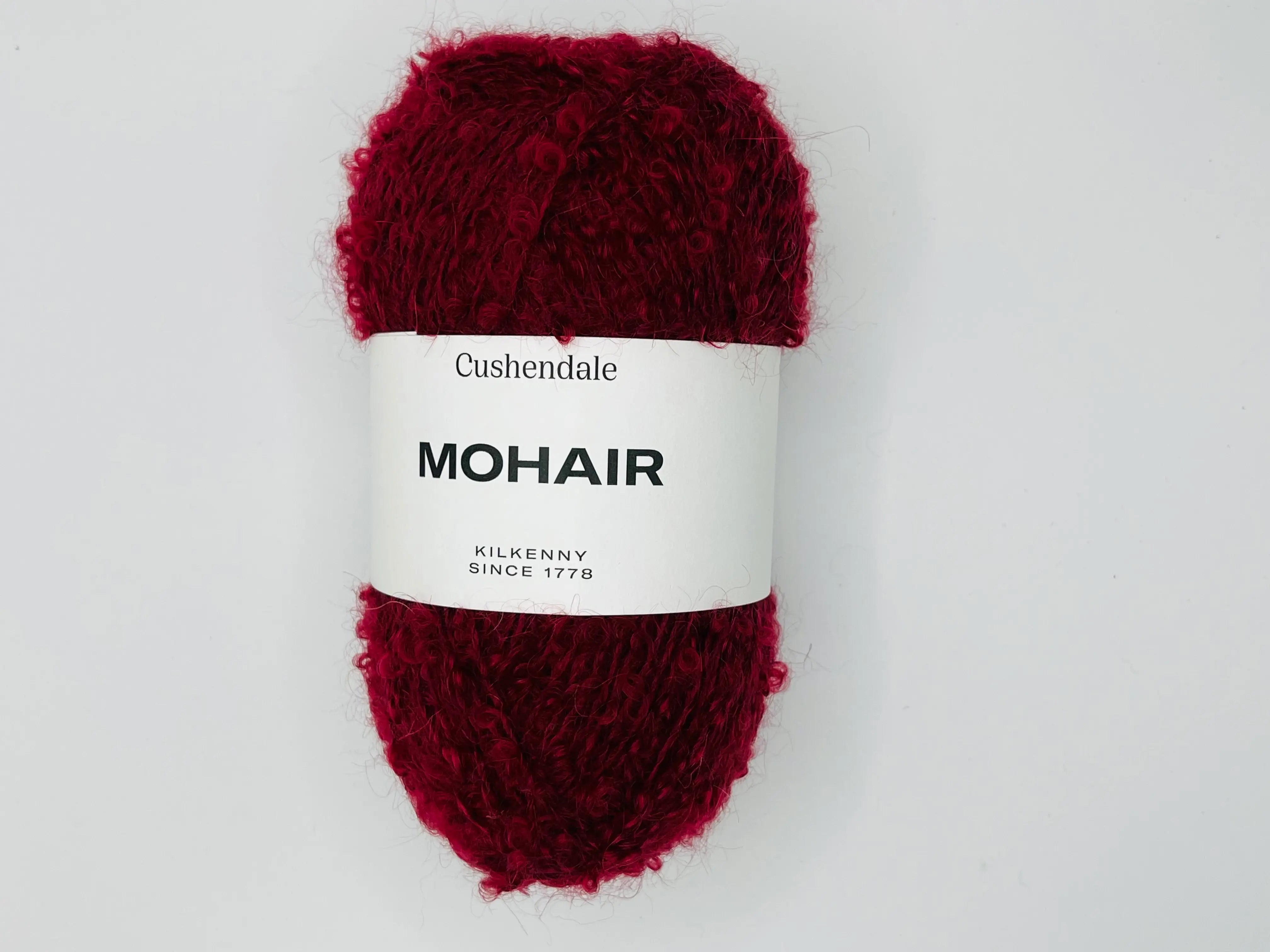 Wine Mohair Yarn - Cushendale Woollen Mills