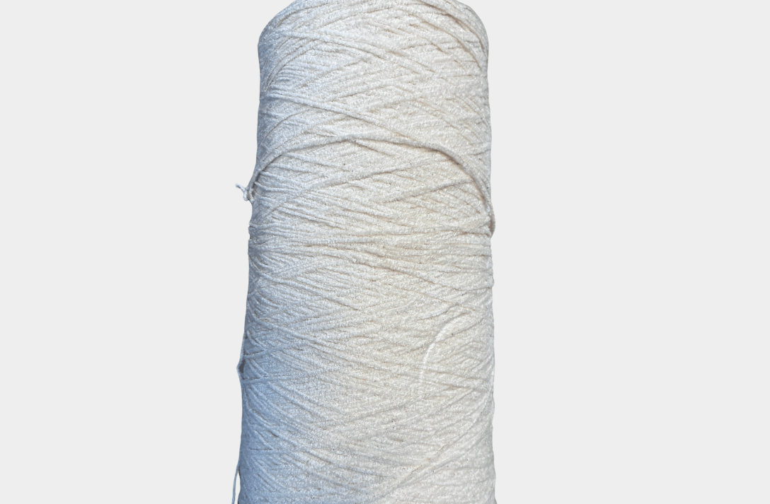 White Chenille Yarn - Cushendale Woollen Mills