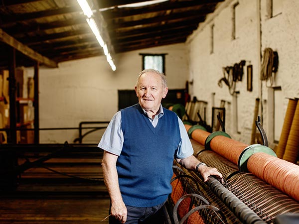 Portrait of Philip Cushen at the mill